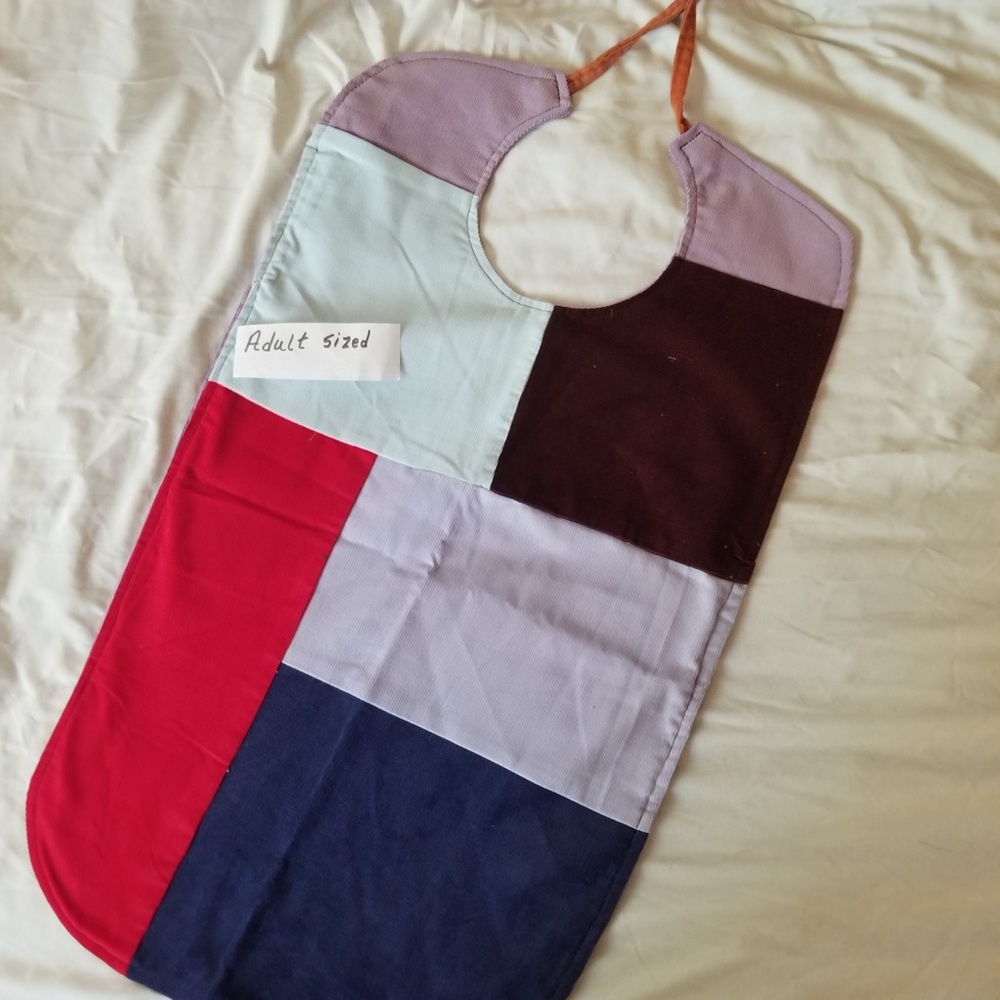 Color Block Adult Bib disabled